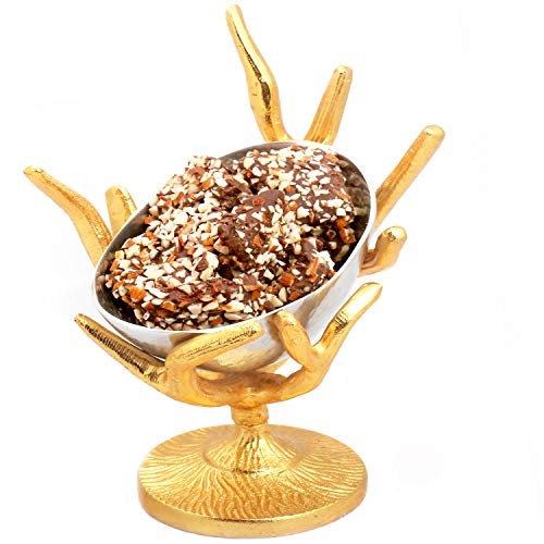 Ghasitaram Gifts Diwali Gifts Diwali Chocolates - Silver Designer Tree English Brittle Chocolate Bowl von Ghasitaram Gifts
