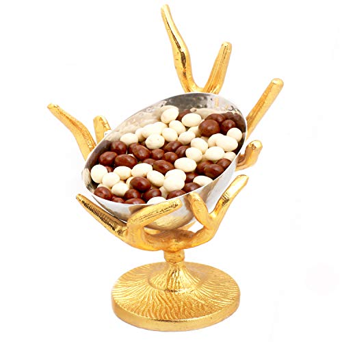 Ghasitaram Gifts Diwali Gifts Diwali Chocolates - Silver Designer Tree Nutties Bowl von Ghasitaram Gifts