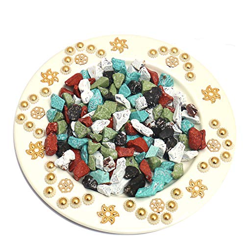 Ghasitaram Gifts Diwali Gifts Diwali Chocolates - White Metal Stone Chocolate Thali Ghasitaram Gifts Diwali Gifts Diwali Chocolates - White Metal Stone Chocolate Thali von Ghasitaram Gifts