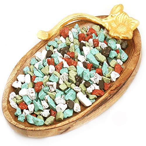 Ghasitaram Gifts Diwali Gifts Diwali Chocolates - Wooden Stone Chocolate Platter von Ghasitaram Gifts