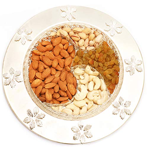 Ghasitaram Gifts Diwali Gifts Diwali Dryfruit - Om dryfruit Thali von Ghasitaram Gifts