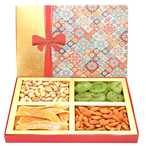 Ghasitaram Gifts Diwali Gifts Diwali Dryfruit - Printed Bow Assorted Dryfruit Box 400 GMS Ghasitaram Gifts Diwali Gifts Diwali Dryfruit - Printed Bow Assorted Dryfruit Box 400 GMS von Ghasitaram Gifts