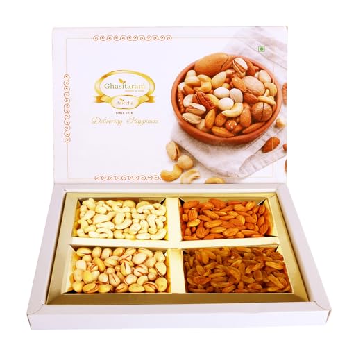 Ghasitaram Gifts Diwali Gifts Diwali Dryfruits - Golden Dryfruit Box 400 GMS von Ghasitaram Gifts