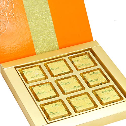 Ghasitaram Gifts Diwali Gifts Diwali Sugafree Chocolates Royal 9 pcs Mixed Nuts Sugafree Chocolate Box von Ghasitaram Gifts