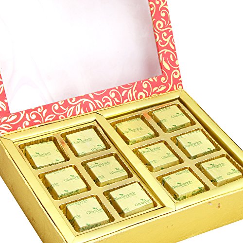 Ghasitaram Gifts Diwali Gifts Diwali Sugarfree Chocolates - 2 Part Pink Sugarfree Chocolate Box von Ghasitaram Gifts