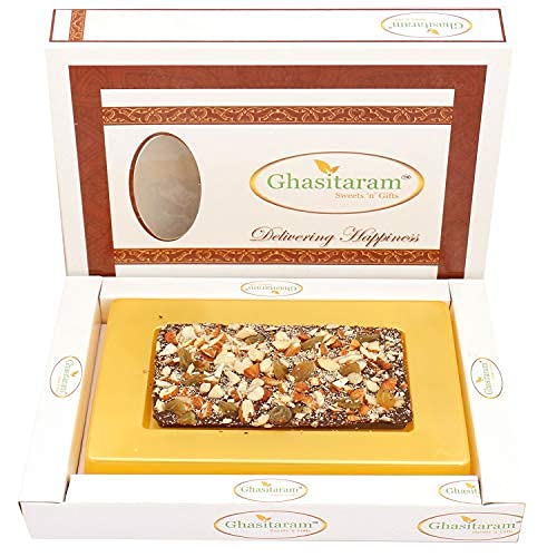 Ghasitaram Gifts Diwali Gifts Diwali Sugarfree Chocolates - Dark Dryfruit Sugafree Chocolate Bark Small von Ghasitaram Gifts