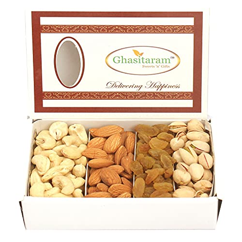 Ghasitaram Gifts Diwali Gifts Dryfruit Box, Small, 200g von Ghasitaram Gifts