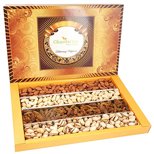 Ghasitaram Gifts Diwali Gifts Dryfruit Box - 800 g (Large) von Ghasitaram Gifts