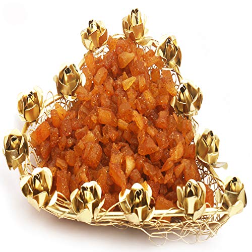 Ghasitaram Gifts Diwali Gifts - Dyfruits- Mesh Heart Masala Mango Tray von Ghasitaram Gifts
