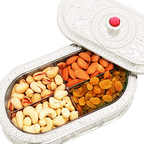 Ghasitaram Gifts Dry Fruit - Oval Multipurpose Dry Fruit Box 200g von Ghasitaram Gifts
