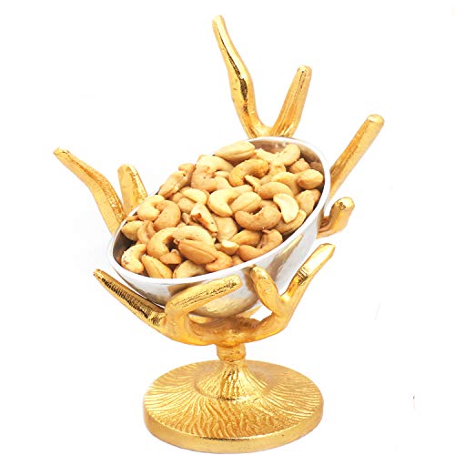 Ghasitaram Gifts Dry Fruit - Silver Designer Tree Roasted Cashew Bowl von Ghasitaram Gifts
