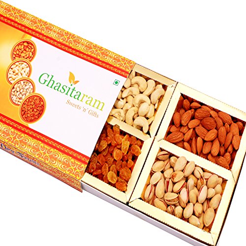 Ghasitaram Gifts Dryfruits - Ghasitaram's Orange Dryfruit Box 200 GMS von Ghasitaram Gifts