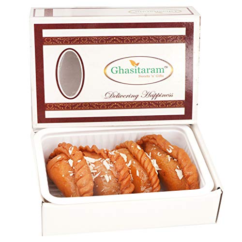 Ghasitaram Gifts Holi Sweets, Holi Gifts, Holi Hamper Healthy Wheat Gujiya Box 200 gms von Ghasitaram Gifts