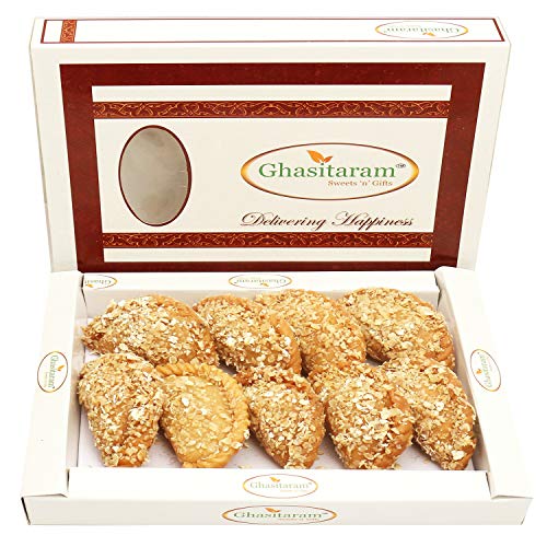 Ghasitaram Gifts Holi Sweets, Holi Gifts, Holi Hamper Roasted Oats Gujiya 400 GMS von Ghasitaram Gifts