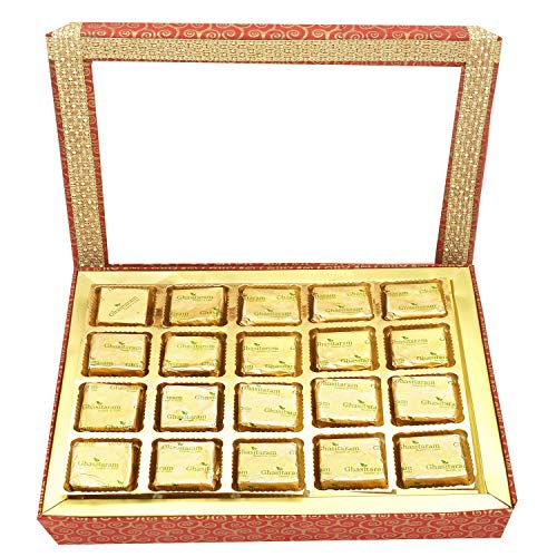 Ghasitaram Gifts Indian Sweets - Diwali Gifts Diwali Sweet - 20 pcs MEWA Bites Hamper Box von Ghasitaram Gifts
