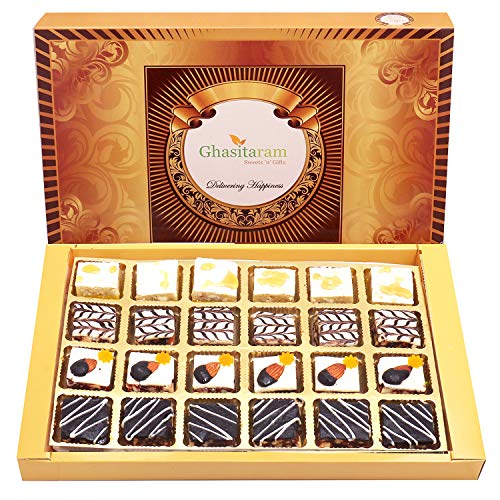 Ghasitaram Gifts Indian Sweets - Diwali Gifts Diwali Sweet - Assorted Chocolate Dryfruit Delight Sweets 24 pcs von Ghasitaram Gifts
