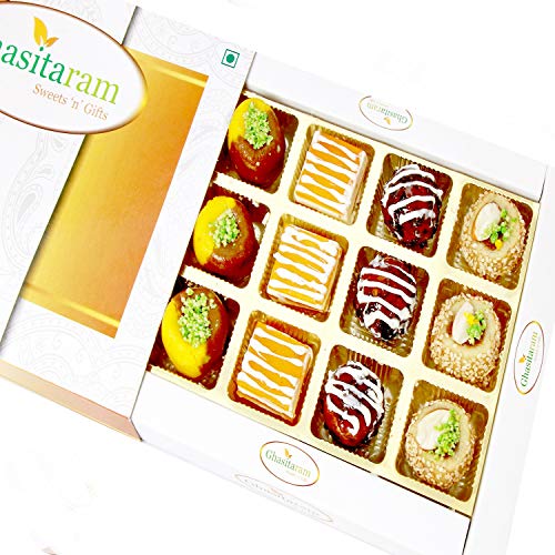 Ghasitaram Gifts Indian Sweets - Diwali Gifts Diwali Sweets - Assorted Exotic Mix Sweets 12 pcs Ghasitaram Gifts Indian Sweets - Diwali Gifts Diwali Sweets - Assorted Exotic Mix Sweets 12 pcs von Ghasitaram Gifts