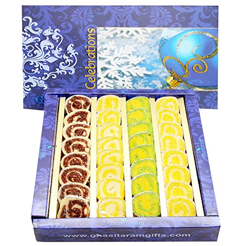 Ghasitaram Gifts Indian Sweets - Diwali Gifts Sugarfree Sweets - Sugarfree Assorted Moons Box 800 GMS von Ghasitaram Gifts