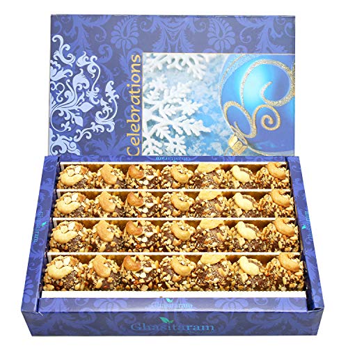 Ghasitaram Gifts Indian Sweets - Diwali Gifts Sugarfree Sweets - Sugarfree Chocolate Kaju Laddoo (800 GMS) von Ghasitaram Gifts