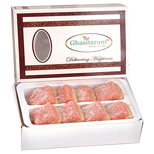 Ghasitaram Gifts Indian Sweets - Diwali Gifts Sweets- Sugarfree Mawa Coconut Barfi 200 GMS von Ghasitaram Gifts