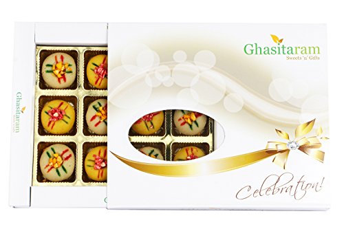 Ghasitaram Gifts Indian Sweets - Ghasitarams Sweets Assorted Mawa Peda 12 pcs White Box-200gms von Ghasitaram Gifts