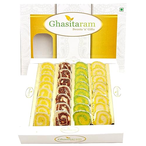 Ghasitaram Gifts Indian Sweets - Sugar Free Sweets - Assorted Moons Box, 400g von Ghasitaram Gifts