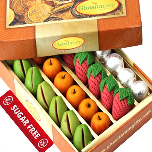 Ghasitaram Gifts Indian Sweets - Sugarfree Fruit Box 400 GMS von Ghasitaram Gifts