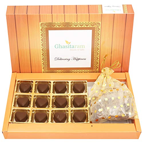 Ghasitaram Gifts Indian Sweets Valentine Gifts - Box of Sugarfree Chocolates Hearts and Sugarfree Figs and Dates Bites von Ghasitaram Gifts