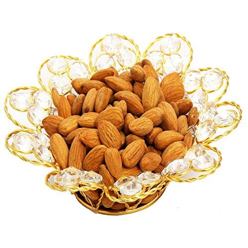 Ghasitaram Gifts Mother's Day Gifts - Gold Crystal Almonds Bowl von Ghasitaram Gifts