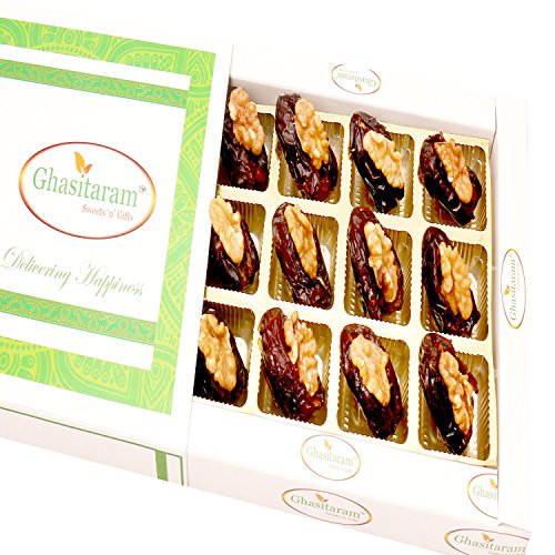 Ghasitaram Gifts Mother's Day Gifts - Premum Dates with Walnuts in White Box von Ghasitaram Gifts