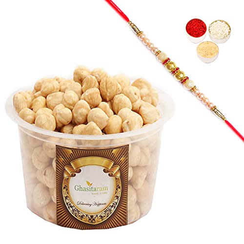 Ghasitaram Gifts Rakhi Gifts for Brothers Rakhi Dryfruits Hazelnuts- Ghasitaram's Hazelnuts 200 GMS with Pearl Rakhi Ghasitaram Gifts Rakhi Gifts for Brothers Rakhi Dryfruits Hazelnuts- Ghasitaram's Hazelnuts 200 GMS with Pearl Rakhi von Ghasitaram Gifts