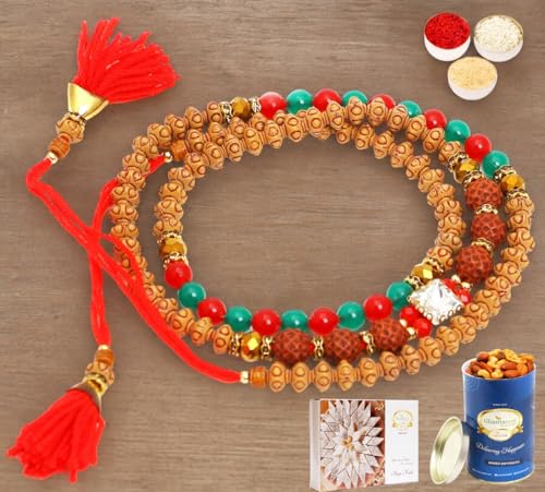 Ghasitaram Gifts Rakhi for Brother Rakhis Online - 614 Premium Rakhi Bracelet with 100 gms of Dryfruits Mix Can 200 gms of Kaju katli Ghasitaram Gifts Rakhi for Brother Rakhis Online - 614 Premium Rakhi Bracelet with 100 gms of Dryfruits Mix Can 200 gms of Kaju katli von Ghasitaram Gifts