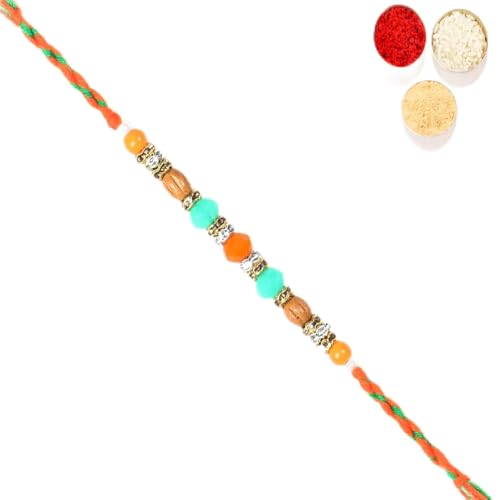 Ghasitaram Gifts Rakhi for Brother Rakhis Online - 6366 Fancy Thread Rakhi von Ghasitaram Gifts