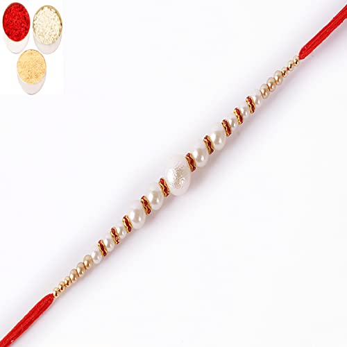 Ghasitaram Gifts Rakhi for Brother Rakhis Online -7736 Pearl Rakhi for My Brother Ghasitaram Gifts Rakhi for Brother Rakhis Online -7736 Pearl Rakhi for My Brother von Ghasitaram Gifts