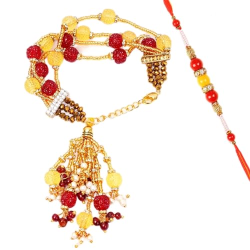 Ghasitaram Gifts Rakhis Online - Rakhi for Brother-RM-205 Bhaiya Bhabhi Rakhi von Ghasitaram Gifts