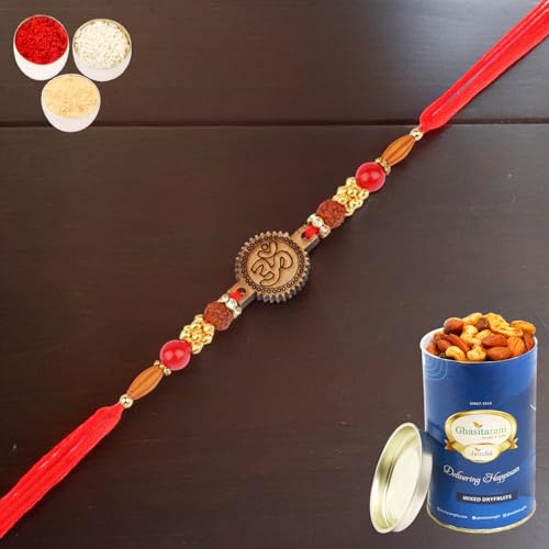 Ghasitaram Gifts Rakhis Online for Brother- 2035 Rakhi Thread with 100 gms of Dryfruits Mix Can Ghasitaram Gifts Rakhis Online for Brother- 2035 Rakhi Thread with 100 gms of Dryfruits Mix Can von Ghasitaram Gifts