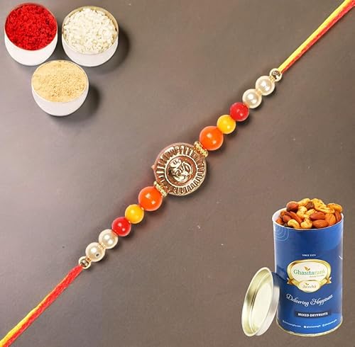 Ghasitaram Gifts Rakhis Online for Brother- 6042 Rakhi Thread with 100 gms of Dryfruits Mix Can Ghasitaram Gifts Rakhis Online for Brother- 6042 Rakhi Thread with 100 gms of Dryfruits Mix Can von Ghasitaram Gifts