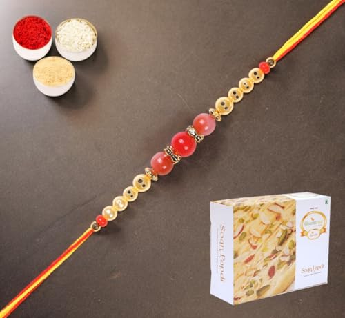 Ghasitaram Gifts Rakhis Online for Brother- 6222 Rakhi Thread with 200 gms of Soan Papdi Ghasitaram Gifts Rakhis Online for Brother- 6222 Rakhi Thread with 200 gms of Soan Papdi von Ghasitaram Gifts