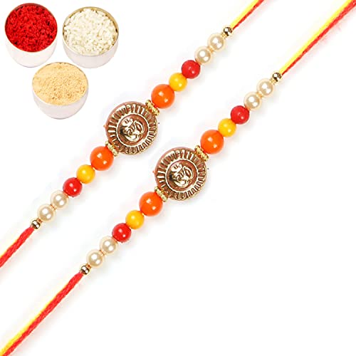 Ghasitaram Gifts Rakhis Online for Brother- Set of 2 - 6042 Rakhi Thread von Ghasitaram Gifts