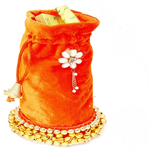 Ghasitaram Gifts Sugarfree Chocolates - Orange Velvet Sugarfree Chocolate Potli Ghasitaram Gifts Sugarfree Chocolates - Orange Velvet Sugarfree Chocolate Potli von Ghasitaram Gifts