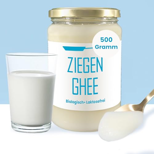 Ghee Easy Bio Ziegen Ghee 500g - Reine geklärte Ziegenbutter - 100% Bio - Ideal für Paleo und Keto - Gluten- und laktosefrei - Ayurveda von Ghee Easy