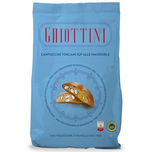Ghiottini Cantuccini Toscani IGP, Italienisches Gebäck mit Mandeln aus der Toskana, 1 KG Ghiottini Cantuccini Toscani IGP, Italienisches Gebäck mit Mandeln aus der Toskana, 1 KG von Ghiottini