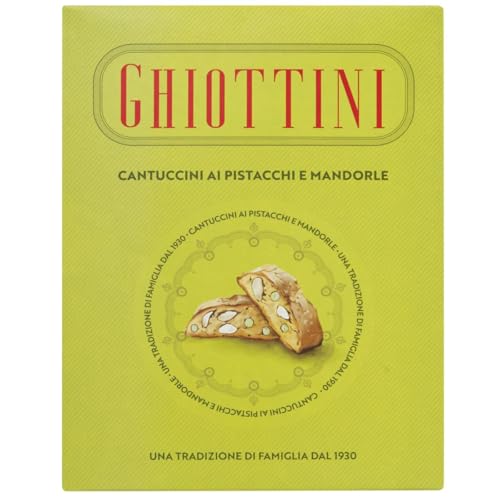 Ghiottini Cantuccini ai Pistacchi e Mandorle, Italiensches Gebäck mit Pistazien, aus der Toskana, 200 G Ghiottini Cantuccini ai Pistacchi e Mandorle, Italiensches Gebäck mit Pistazien, aus der Toskana, 200 G von Ghiottini