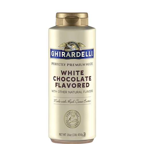 Ghirardelli Quetschflasche mit Schokoladengeschmack, weiße Schokoladenaromat, 473 ml von Ghirardelli