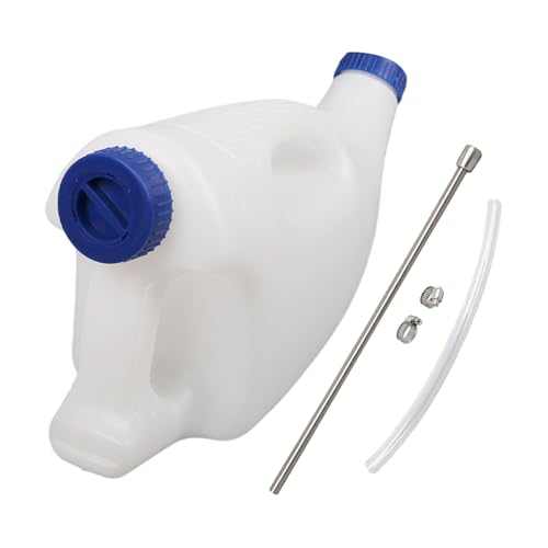 Calf Tube Feeder, 4L Nursing Bottle Sheep, 40x12.5cm, Lambs, Cows, Multi-Function Farm Animal Feeding Tool, Soft Nipple Feeder with Long Tube, Sturdy PP Material for Livestock Calf Tube Feeder, 4L Nursing Bottle Sheep, 40x12.5cm, Lambs, Cows, Multi-Function Farm Animal Feeding Tool, Soft Nipple Feeder with Long Tube, Sturdy PP Material for Livestock von Ghjkldha