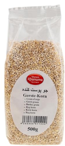 Khanum Khanuma Gerste- Korn 500 Gramm zum Kochen und Backen von Ghorbani Food