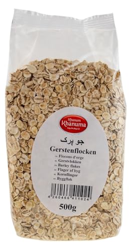 Khanum Khanuma Gerstenflocken 500 Gramm zum Kochen oder zum Frühstück von Ghorbani Food