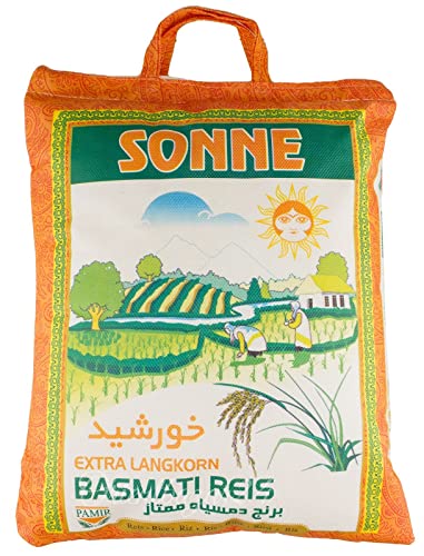 Basmati Reis Sonne Darbari Khorshid 5 Kg Extra Langkorn Reis, Basmati Rice von Pamir Food GmbH