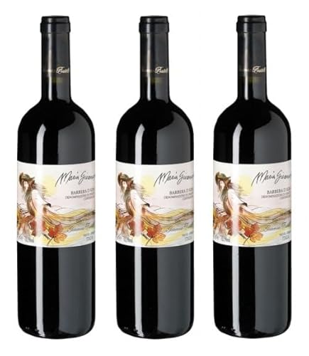 3x 0,75l - 2019er - Giacosa Fratelli - Maria Gioana - Barbera d'Alba D.O.P. - Piemonte - Italien - Rotwein trocken von Giacosa Fratelli