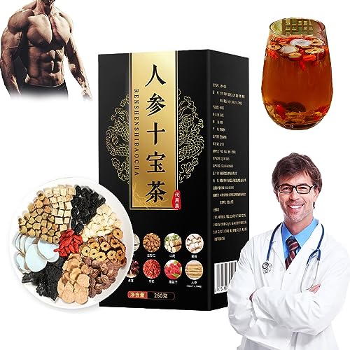 1/2/3Box Ginseng Five Treasures Tea Men's Health Kidney Tonic Tea 260g, Ginseng Five Treasures Tea Kidney Tea, Liver and Kidney Care Tea, Men’s Essentials Kidney Tea, Tonify Kidney and Qi (*1) von Gienslru